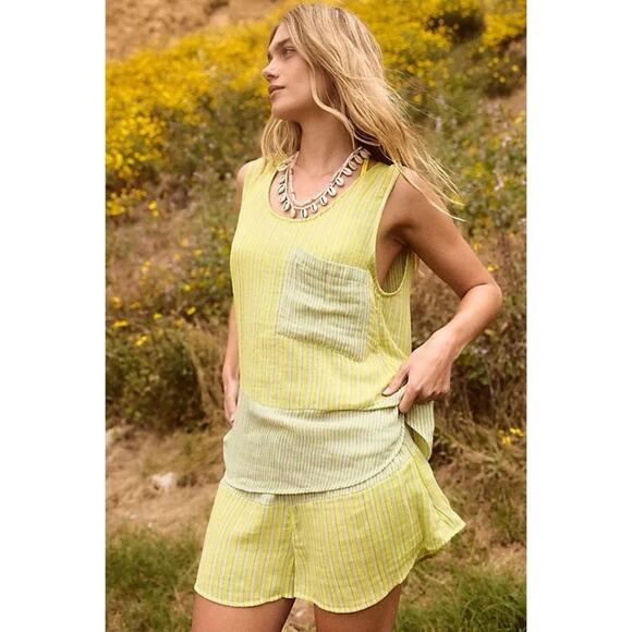 Free People Annabelle Set in Yellow Glow Combo Small NWOT - Picture 4 of 10